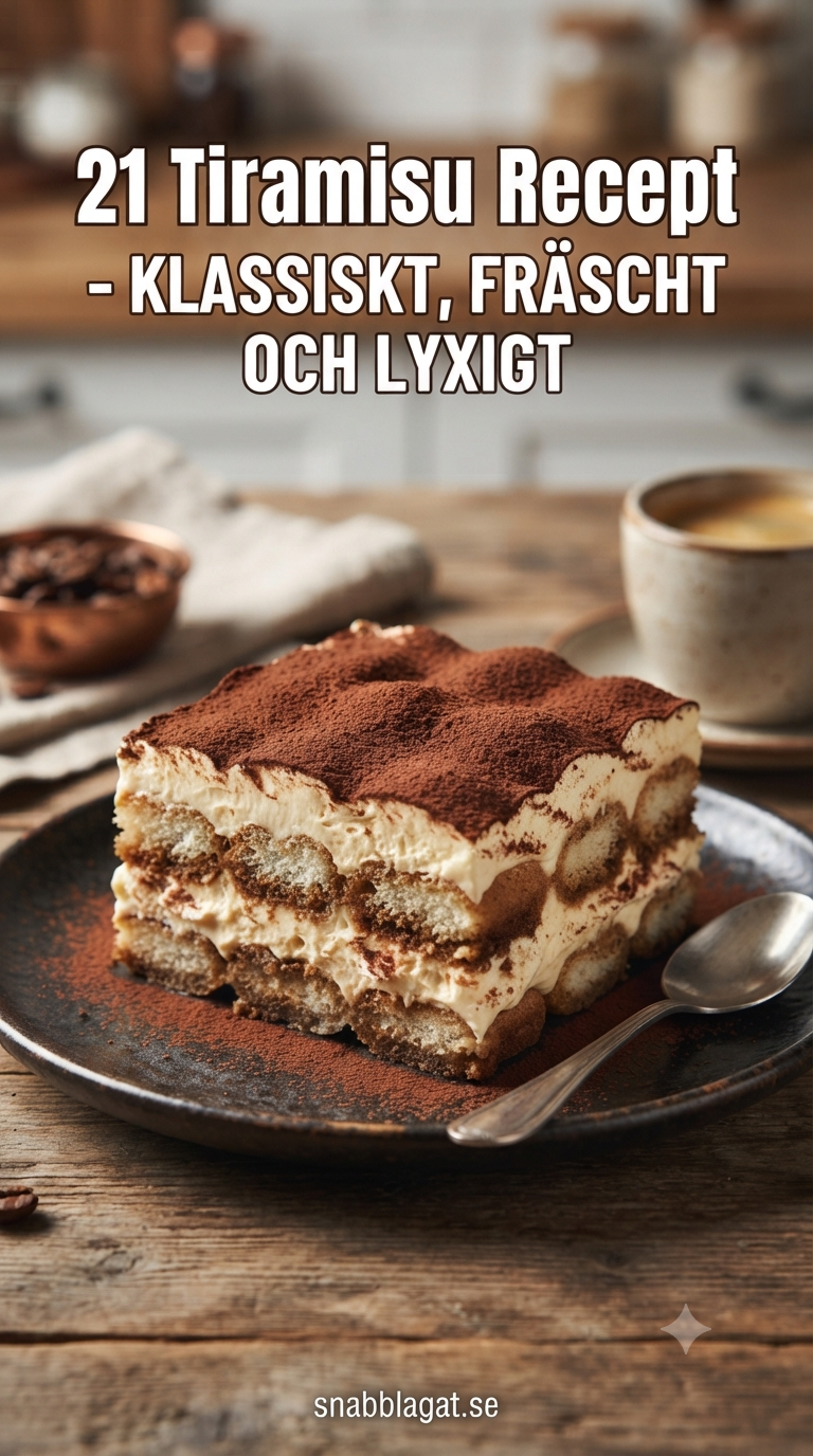 21 Tiramisu Recept - Klassiskt, Fräscht Och Lyxigt