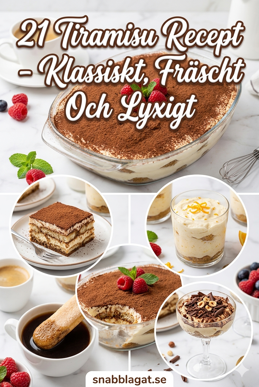 21 Tiramisu Recept - Klassiskt, Fräscht Och Lyxigt