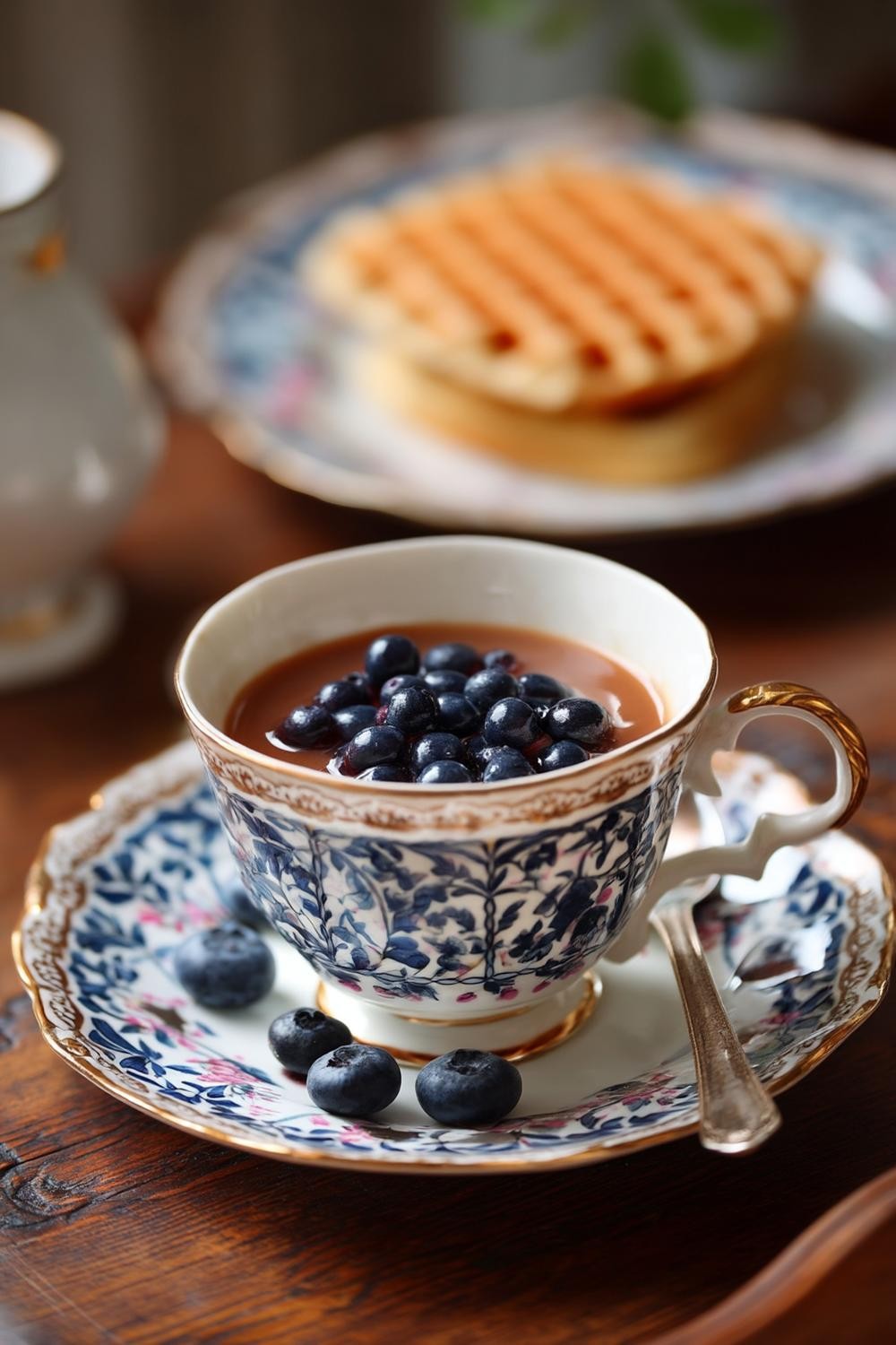 Blåbär i porslin