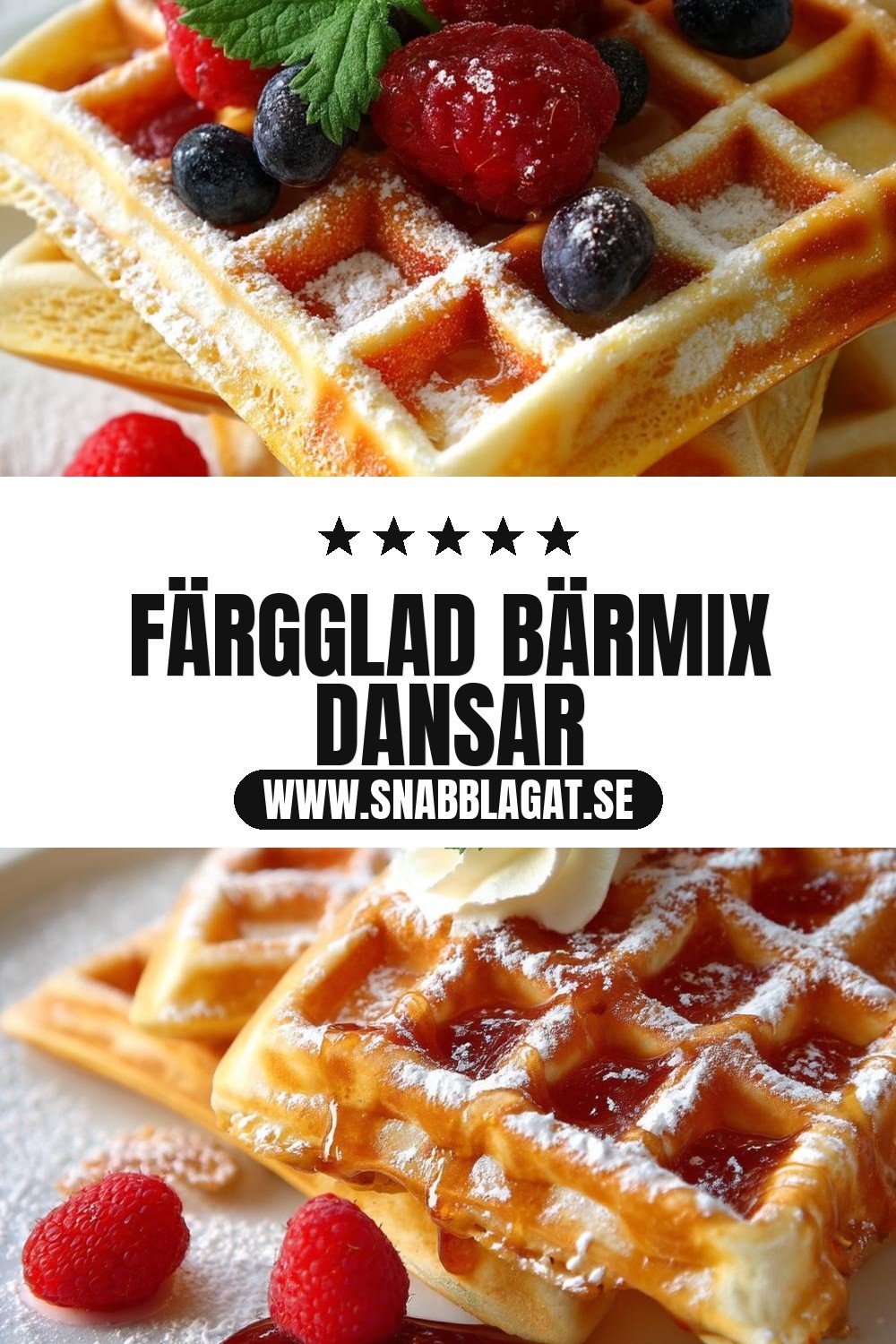 Färgglad bärmix dansar