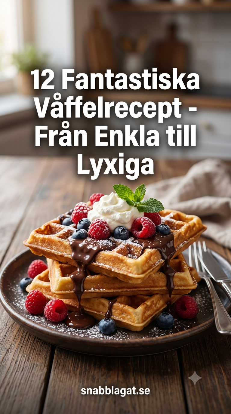 12 Fantastiska Våffelrecept - Från Enkla till Lyxiga