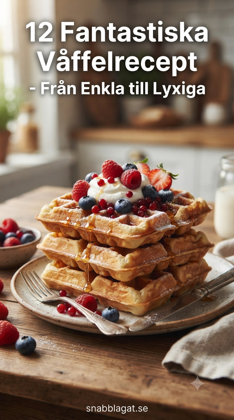 12 Fantastiska Våffelrecept - Från Enkla till Lyxiga