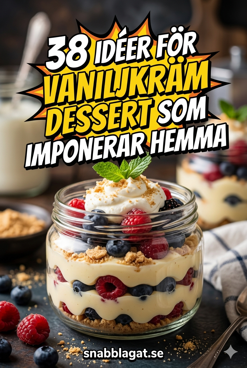 38 Idéer För Vaniljkräm Dessert Som Imponerar Hemma