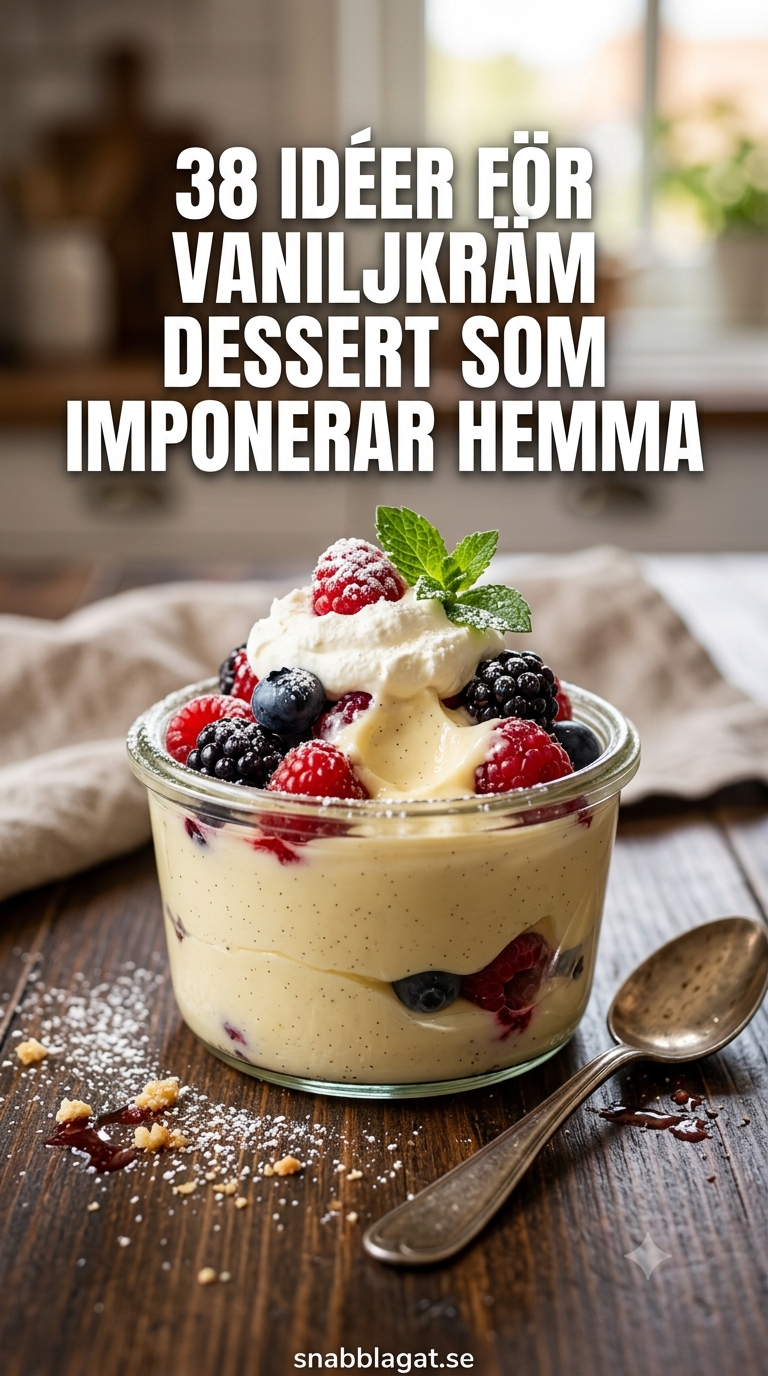 38 Idéer För Vaniljkräm Dessert Som Imponerar Hemma