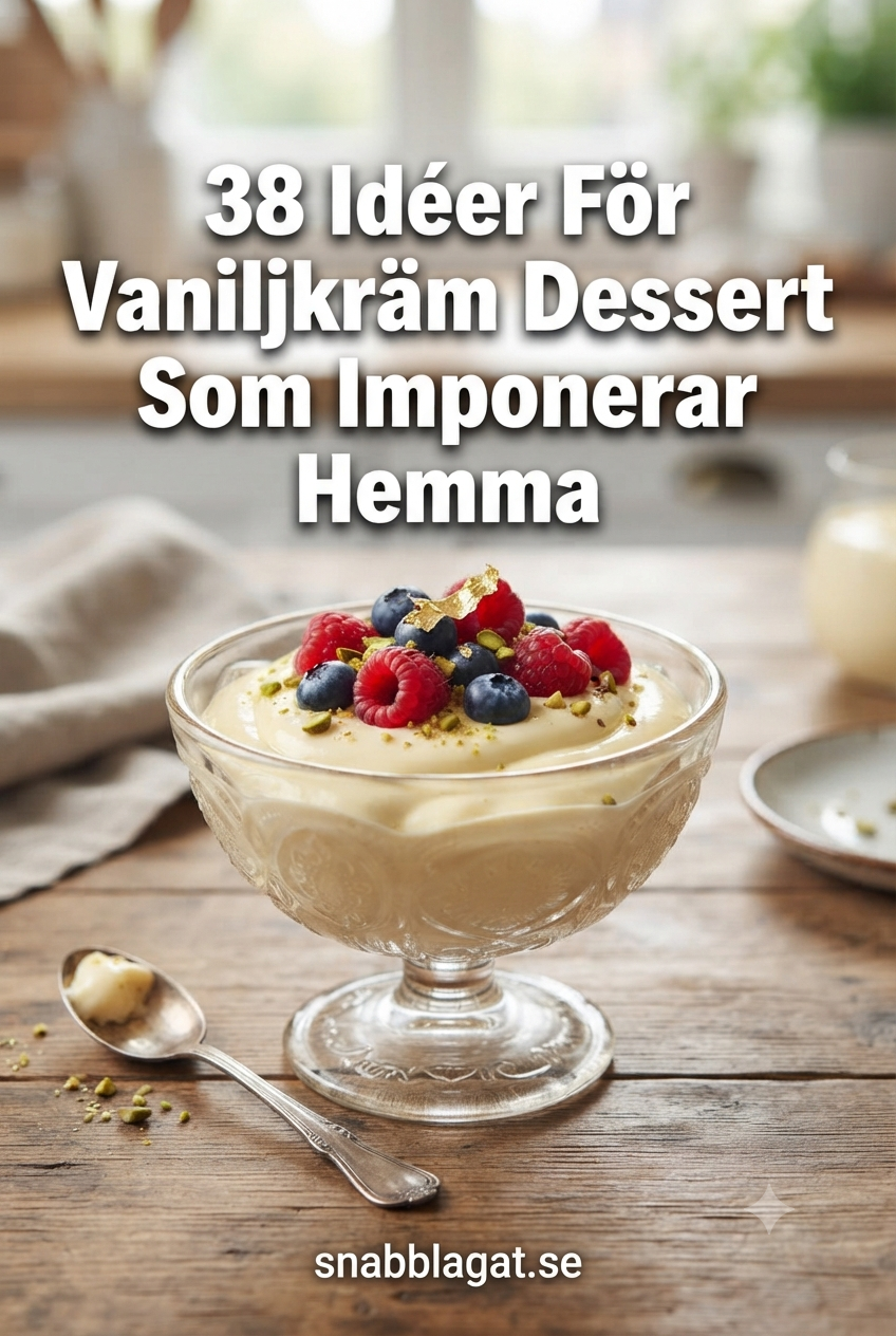 38 Idéer För Vaniljkräm Dessert Som Imponerar Hemma