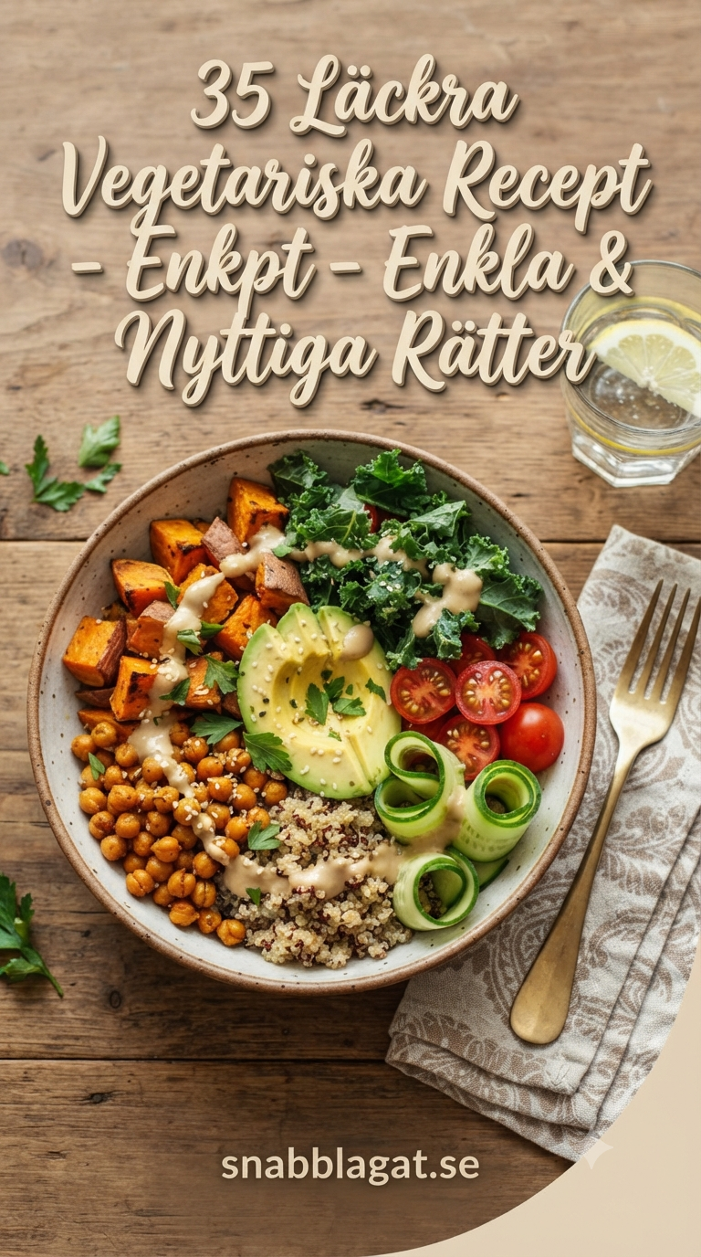 35 Läckra Vegetariska Recept - Enkla & Nyttiga Rätter