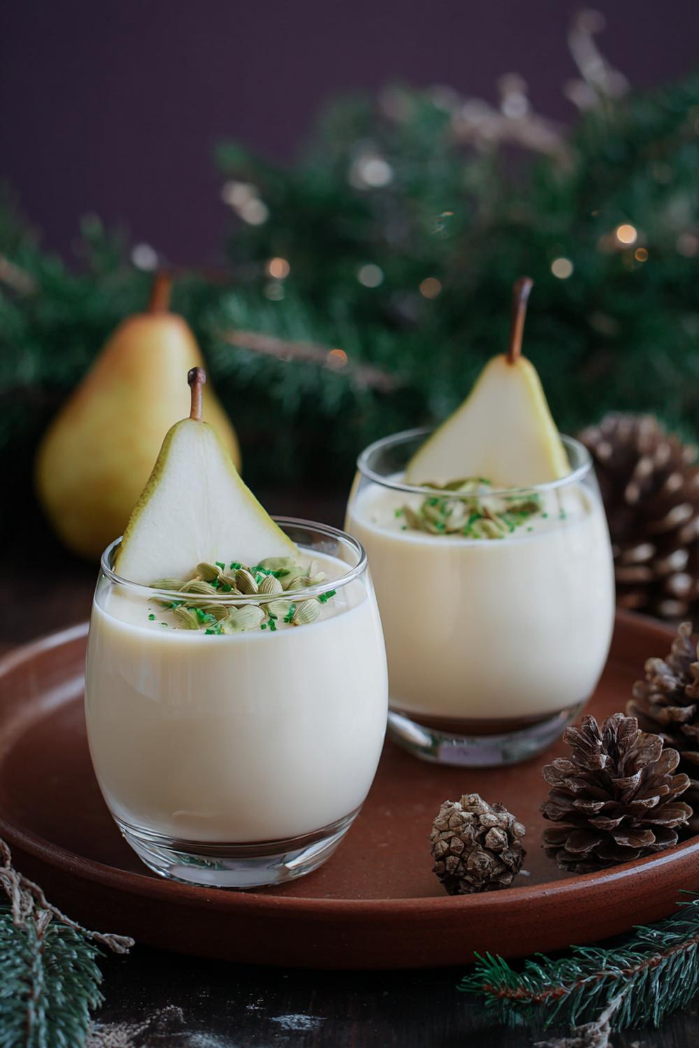 12. Pannacotta recept 2026 med päron och kardemumma i vinterkänsla