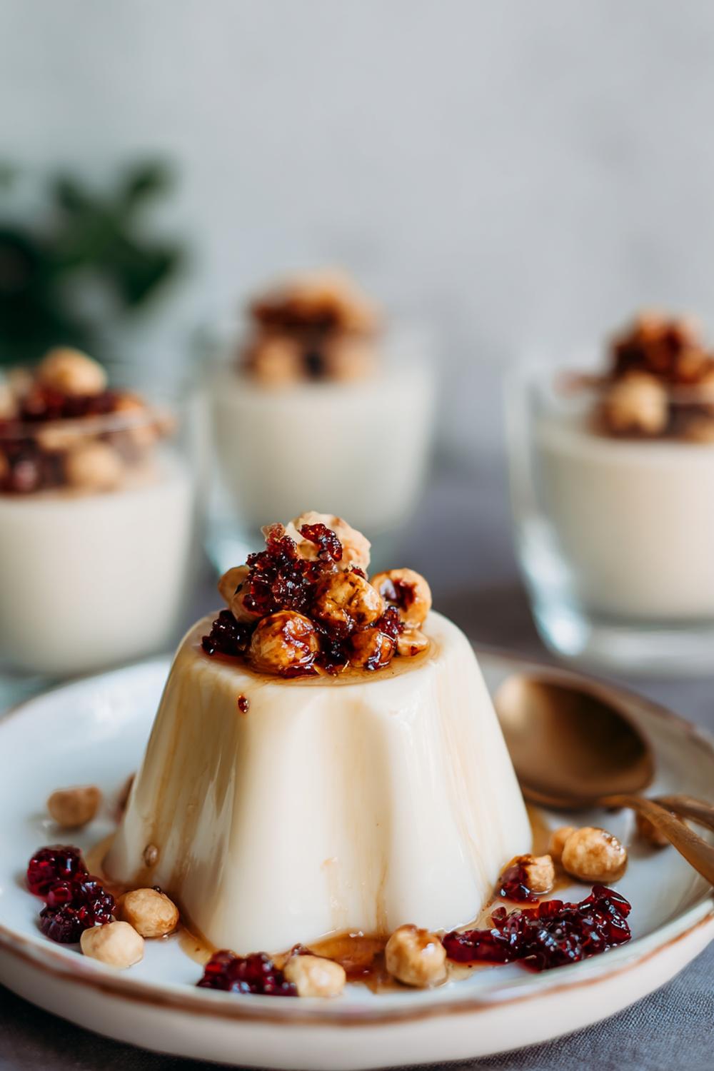 15. Pannacotta recept 2026 med brynt smör och hasselnöt