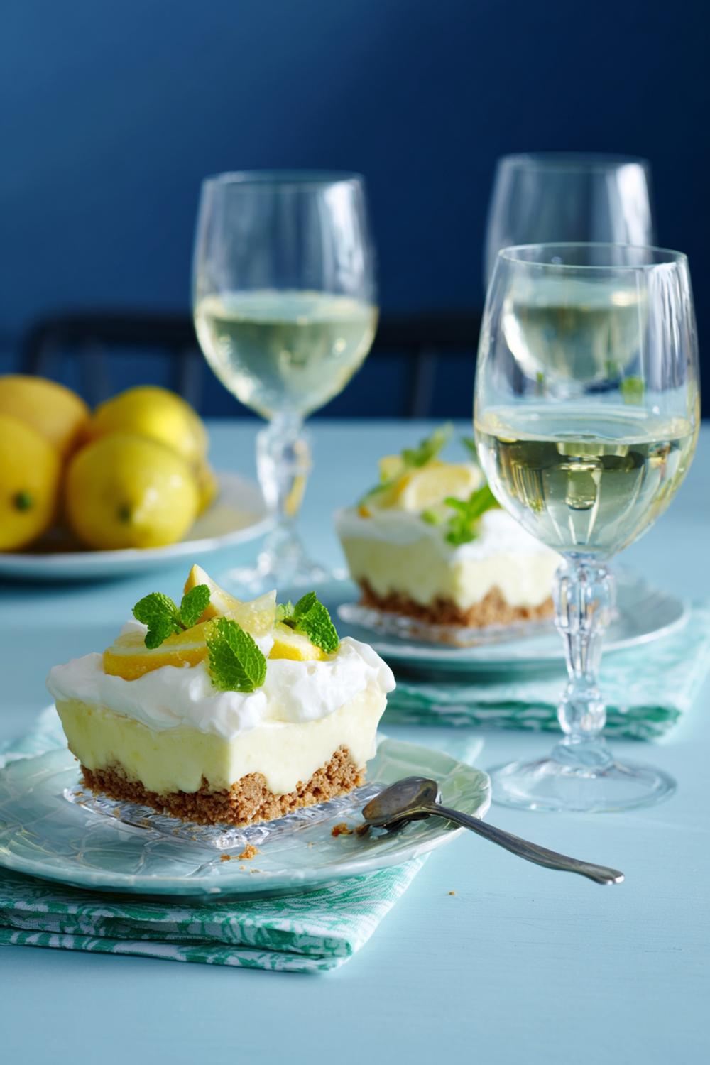 3. Citron- och limetiramisu med ljus kexbotten